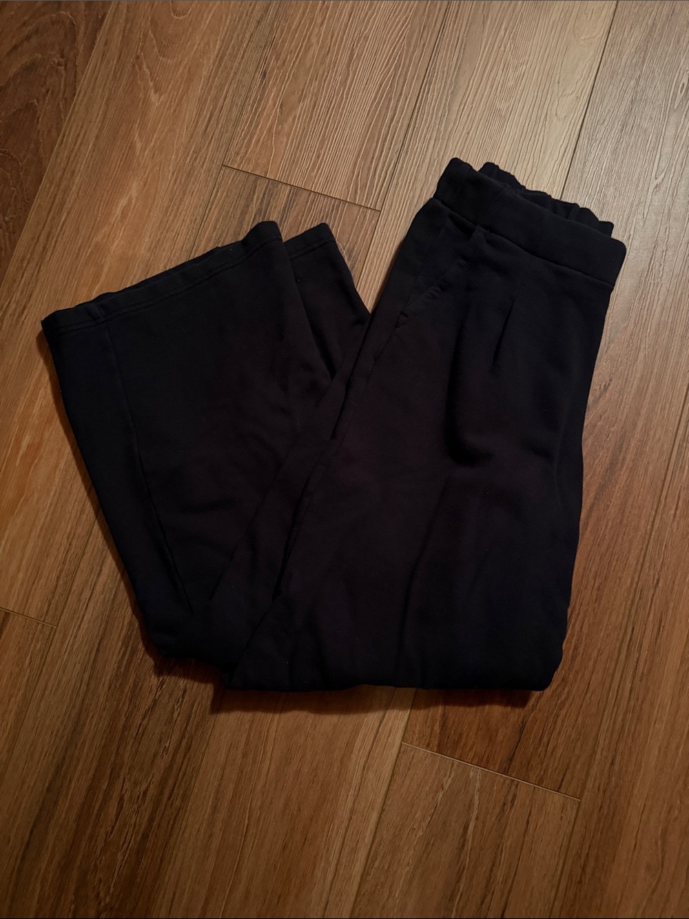 aerie Black Wide-Leg Lounge Pants